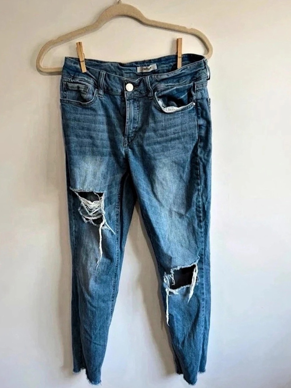 Refuge Women's Skinny Jeans Blue Size 8